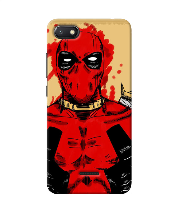 Blooded Deadpool Redmi 6a Back Cover