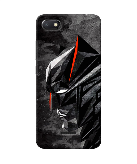 Batman Black Side Face Redmi 6a Back Cover