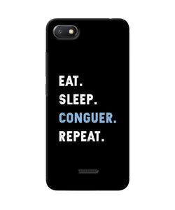 Eat Sleep Quote Redmi 6a Back Cover