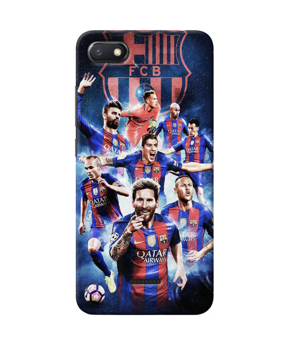 Messi Fcb Team Redmi 6a Back Cover