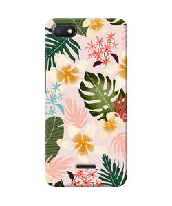 Leaf Print Redmi 6a Back Cover