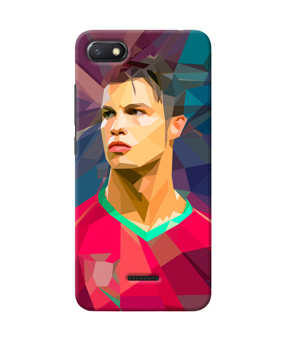 Abstract Ronaldo Redmi 6a Back Cover