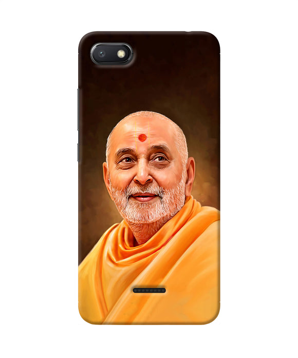 Pramukh Swami Painting Redmi 6a Back Cover