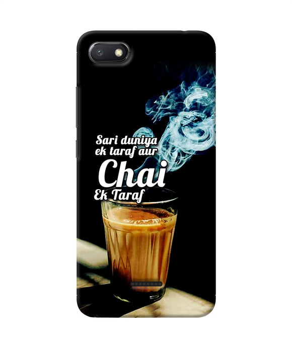 Chai Ek Taraf Quote Redmi 6a Back Cover