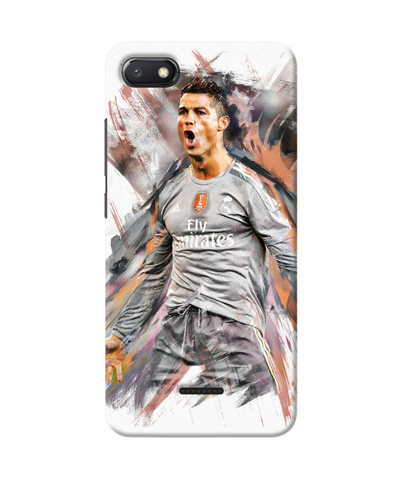 Ronaldo Poster Redmi 6a Back Cover
