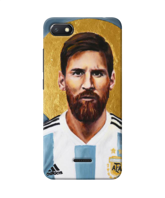 Messi Face Redmi 6a Back Cover