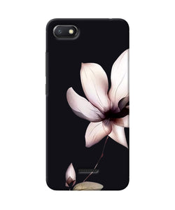 Flower White Redmi 6a Back Cover