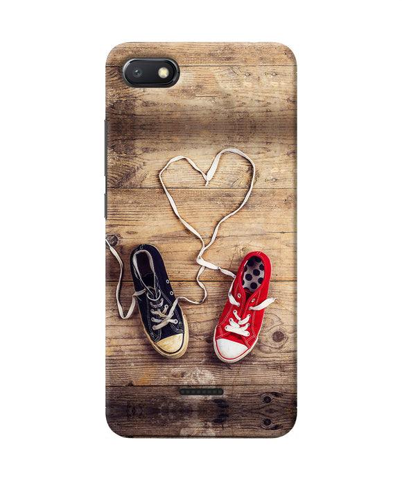 Shoelace Heart Redmi 6a Back Cover