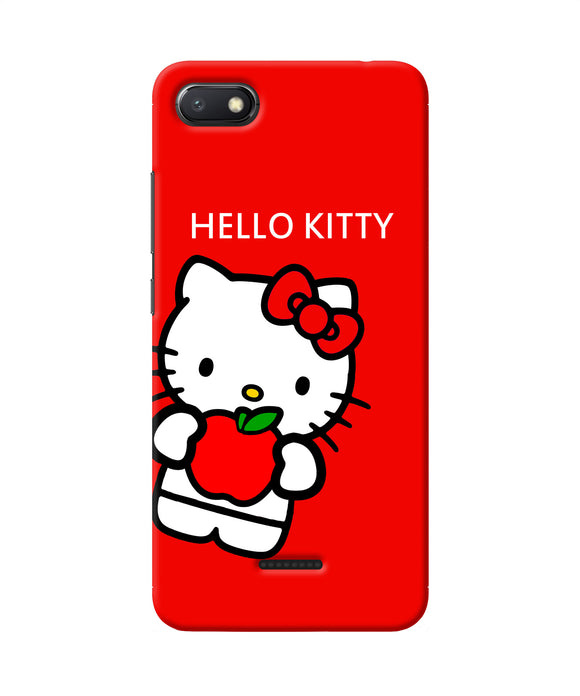 Hello Kitty Red Redmi 6a Back Cover