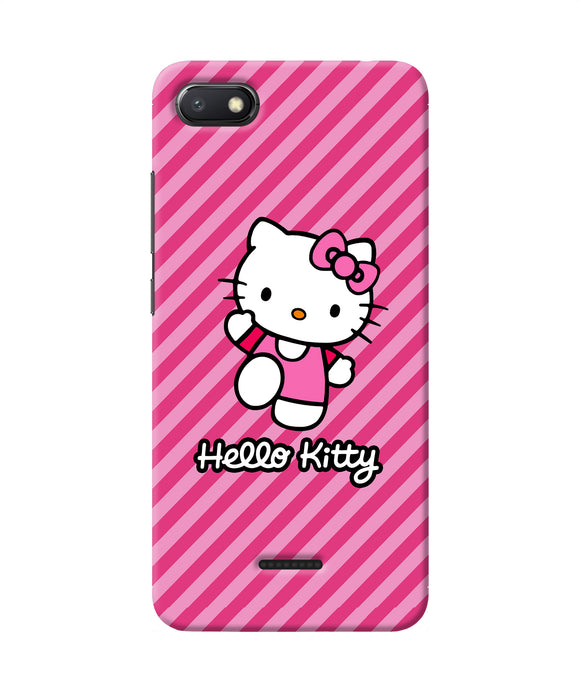 Hello Kitty Pink Redmi 6a Back Cover