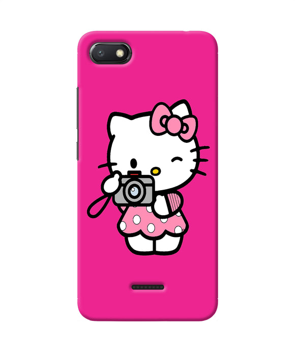Hello Kitty Cam Pink Redmi 6a Back Cover