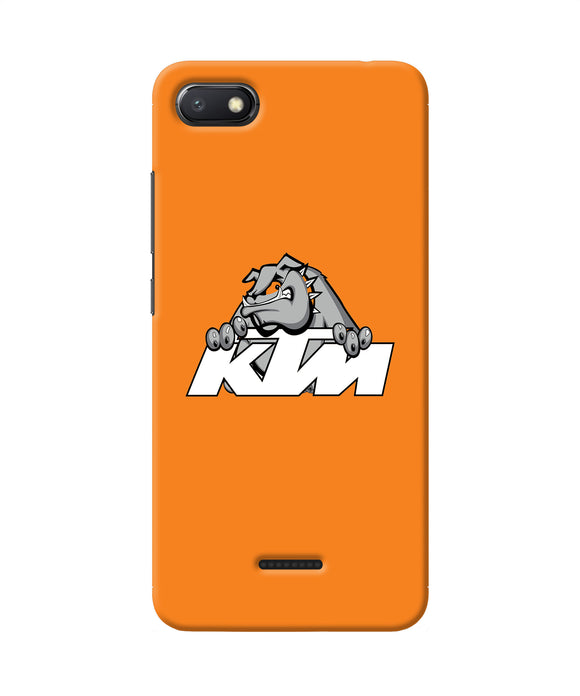 Ktm Dog Logo Redmi 6a Back Cover