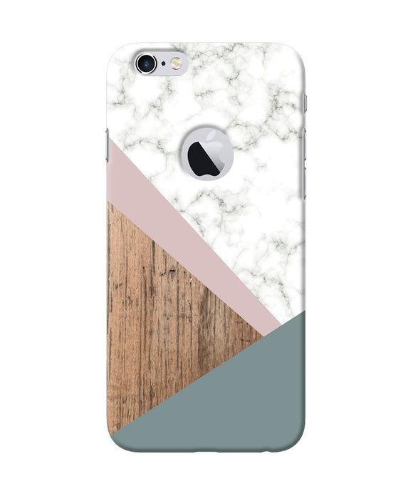 Marble Wood Abstract Iphone 6 Logocut Back Cover