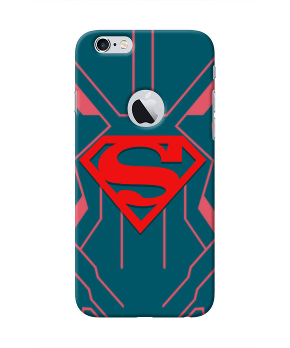 Superman Techno Iphone 6 logocut Real 4D Back Cover