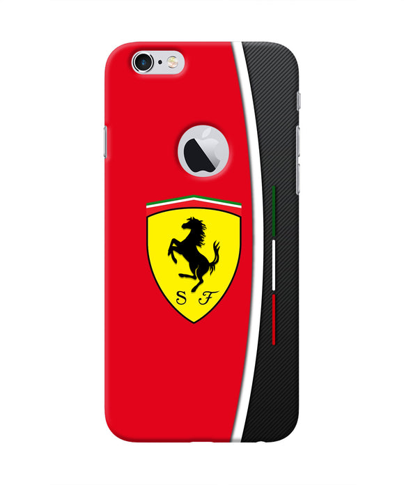 Ferrari Abstract Maroon Iphone 6 logocut Real 4D Back Cover