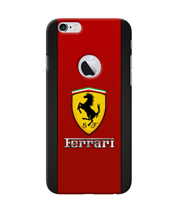 Ferrari Abstract Red Iphone 6 logocut Real 4D Back Cover