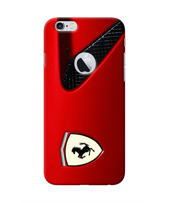 Ferrari Hood Iphone 6 logocut Real 4D Back Cover