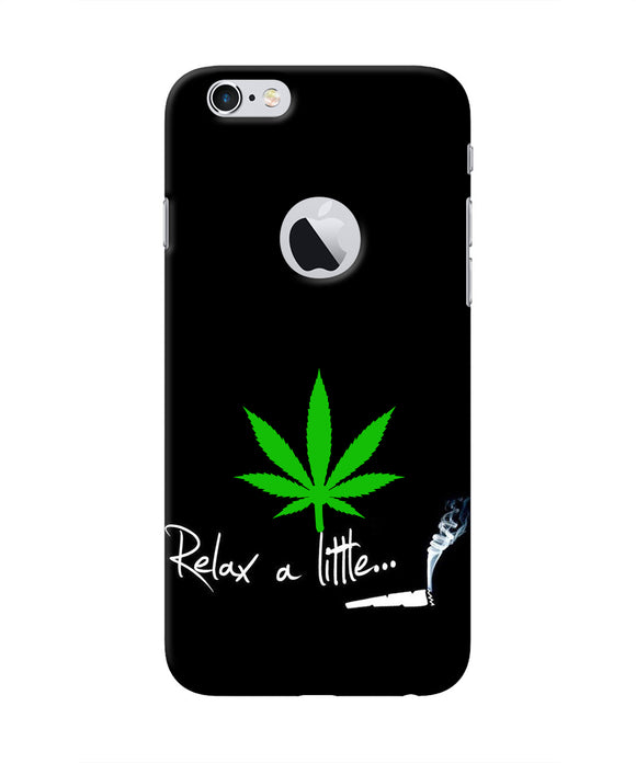 Weed Relax Quote Iphone 6 logocut Real 4D Back Cover