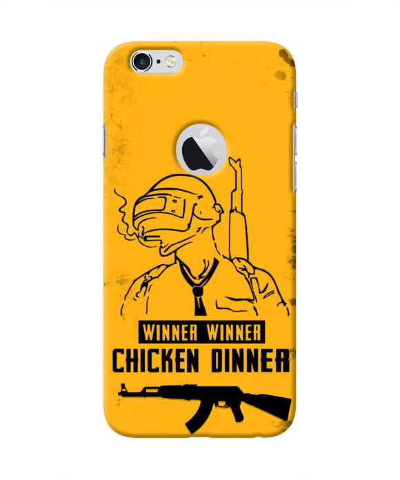 PUBG Chicken Dinner Iphone 6 logocut Real 4D Back Cover