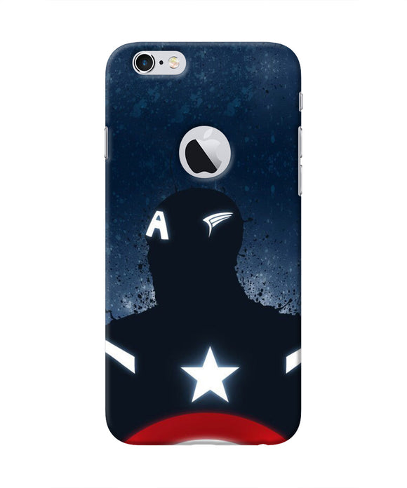 Captain america Shield Iphone 6 logocut Real 4D Back Cover