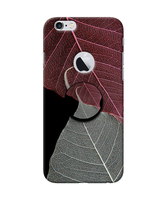 Leaf Pattern Iphone 6 logocut Pop Case