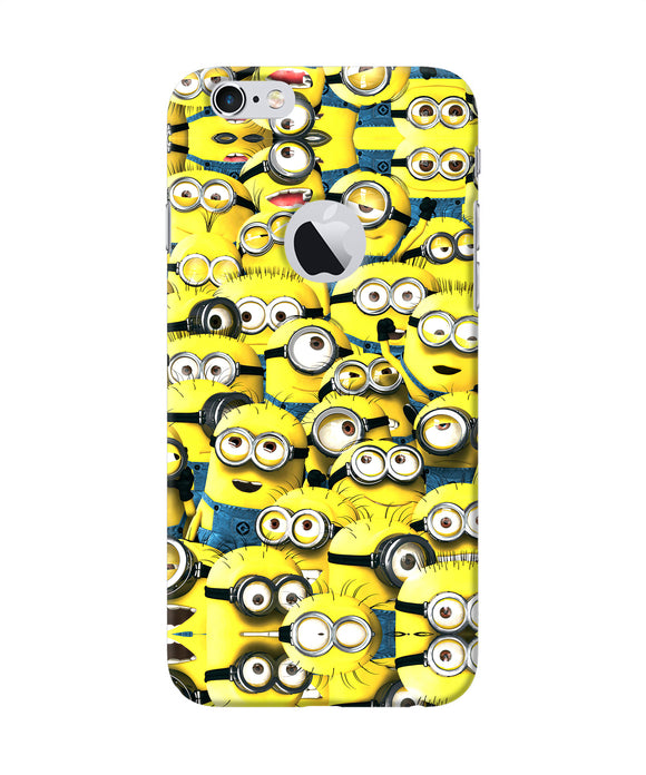 Minions Mini Crowd Iphone 6 Logocut Back Cover