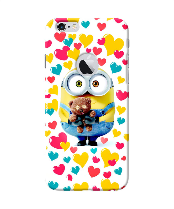 Minion Teddy Hearts Iphone 6 Logocut Back Cover