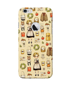 Canvas Girl Print Iphone 6 Logocut Back Cover