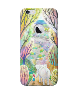 Natual Elephant Girl Iphone 6 Logocut Back Cover