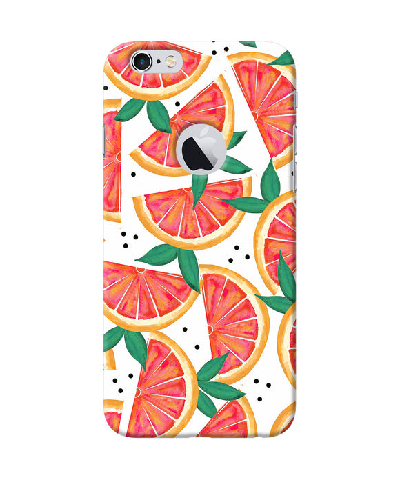 Abstract Orange Print Iphone 6 Logocut Back Cover