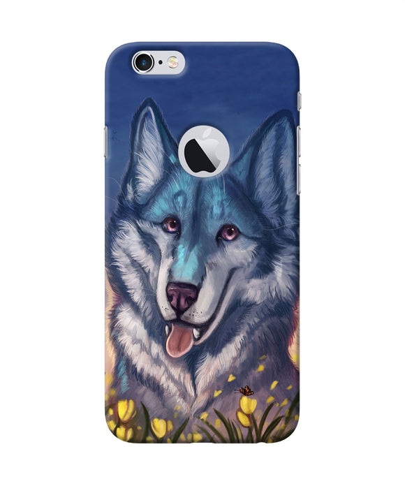 Cute Wolf Iphone 6 Logocut Back Cover