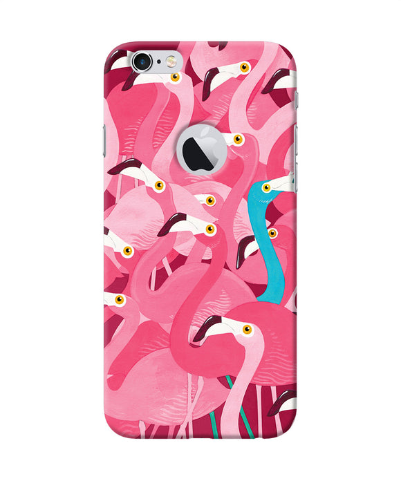 Abstract Sheer Bird Pink Print Iphone 6 Logocut Back Cover