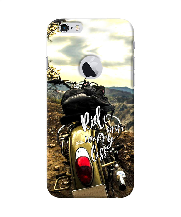 Ride More Worry Less Iphone 6 Logocut Back Cover