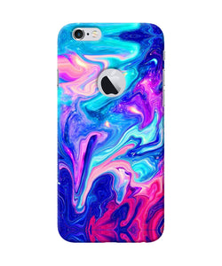 Abstract Colorful Water Iphone 6 Logocut Back Cover