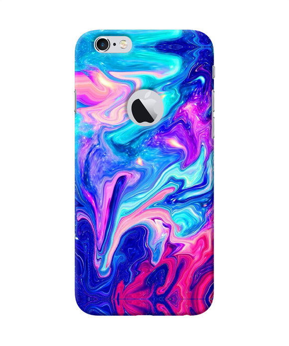 Abstract Colorful Water Iphone 6 Logocut Back Cover