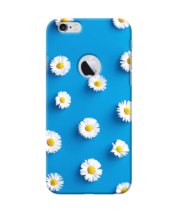 White Flowers Iphone 6 Logocut Back Cover