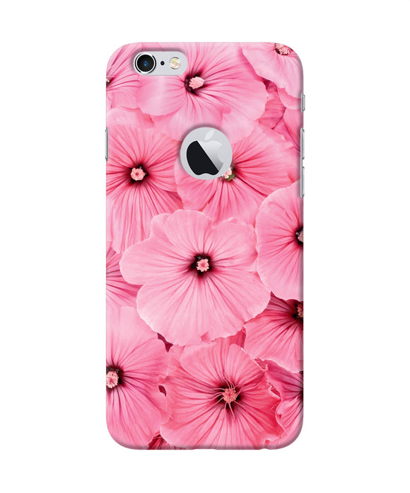 Pink Flowers Iphone 6 Logocut Back Cover