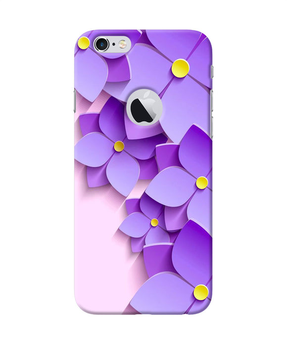 Violet Flower Craft Iphone 6 Logocut Back Cover