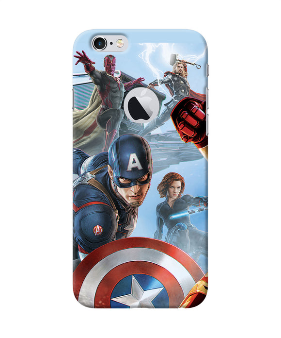 Avengers On The Sky Iphone 6 Logocut Back Cover