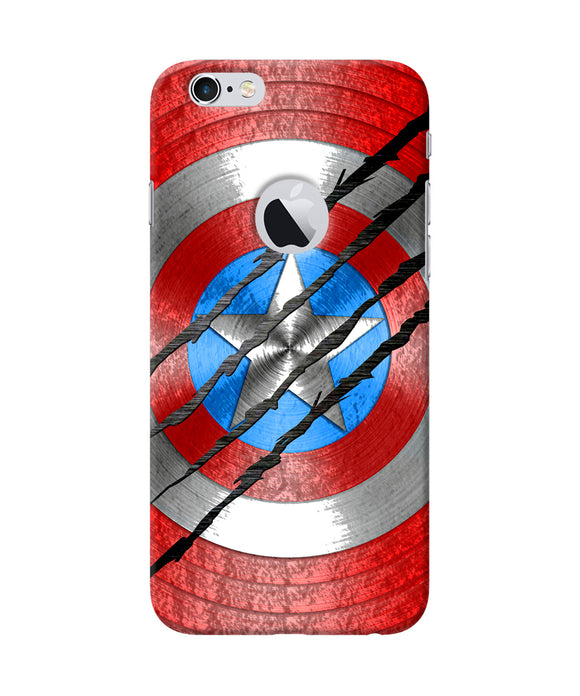 Scratch On Shield Iphone 6 Logocut Back Cover