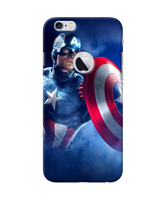 Captain America On Sky Iphone 6 Logocut Back Cover