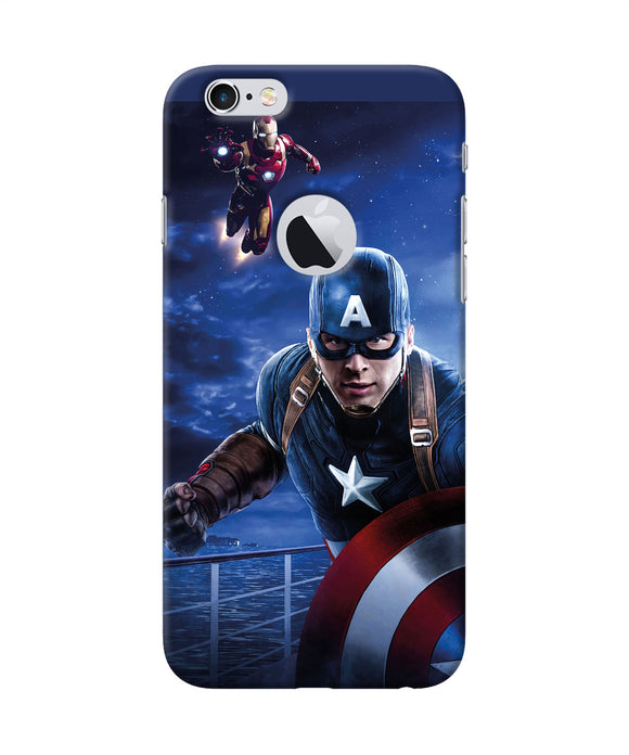 Captain With Ironman Iphone 6 Logocut Back Cover