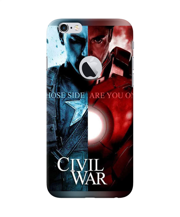 Civil War Iphone 6 Logocut Back Cover