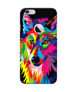 Colorful Wolf Sketch Iphone 6 Logocut Back Cover