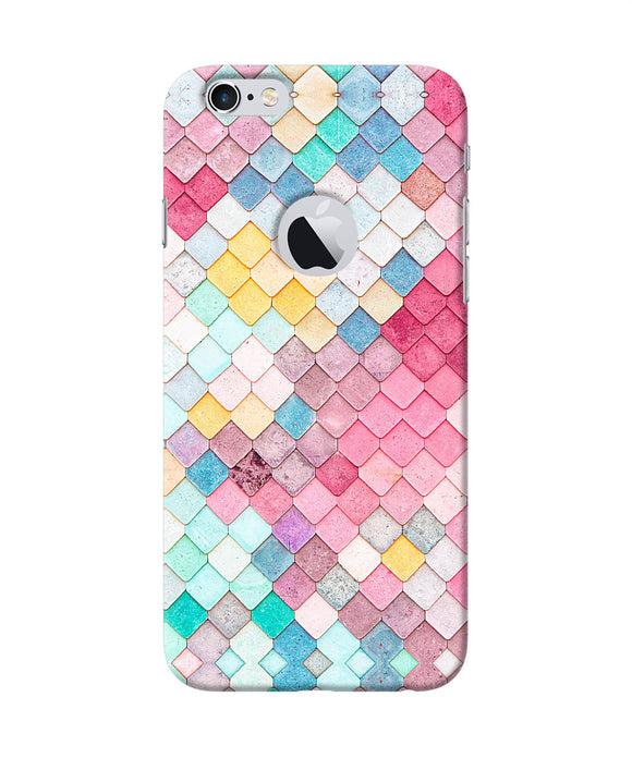 Colorful Fish Skin Iphone 6 Logocut Back Cover