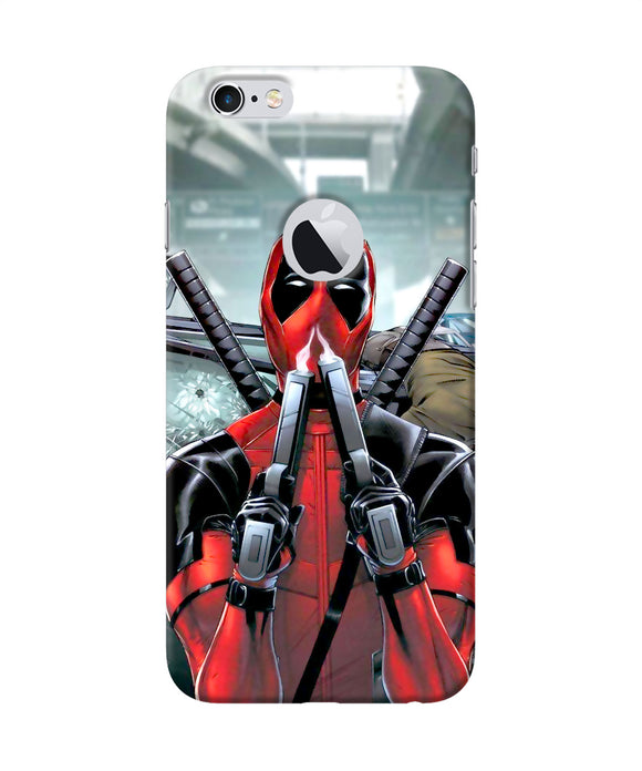 Deadpool With Gun Iphone 6 Logocut Back Cover