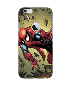 Spiderman On Sky Iphone 6 Logocut Back Cover