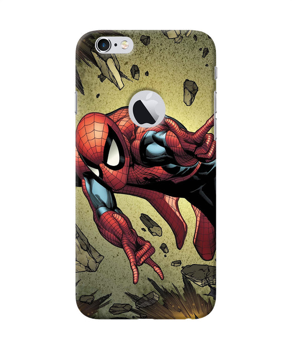 Spiderman On Sky Iphone 6 Logocut Back Cover