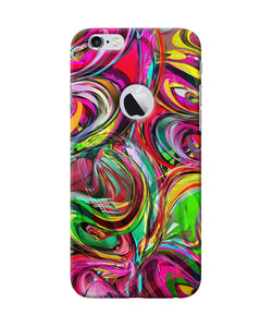 Abstract Colorful Ink Iphone 6 Logocut Back Cover