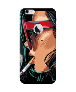 Smoking Girl Iphone 6 Logocut Back Cover